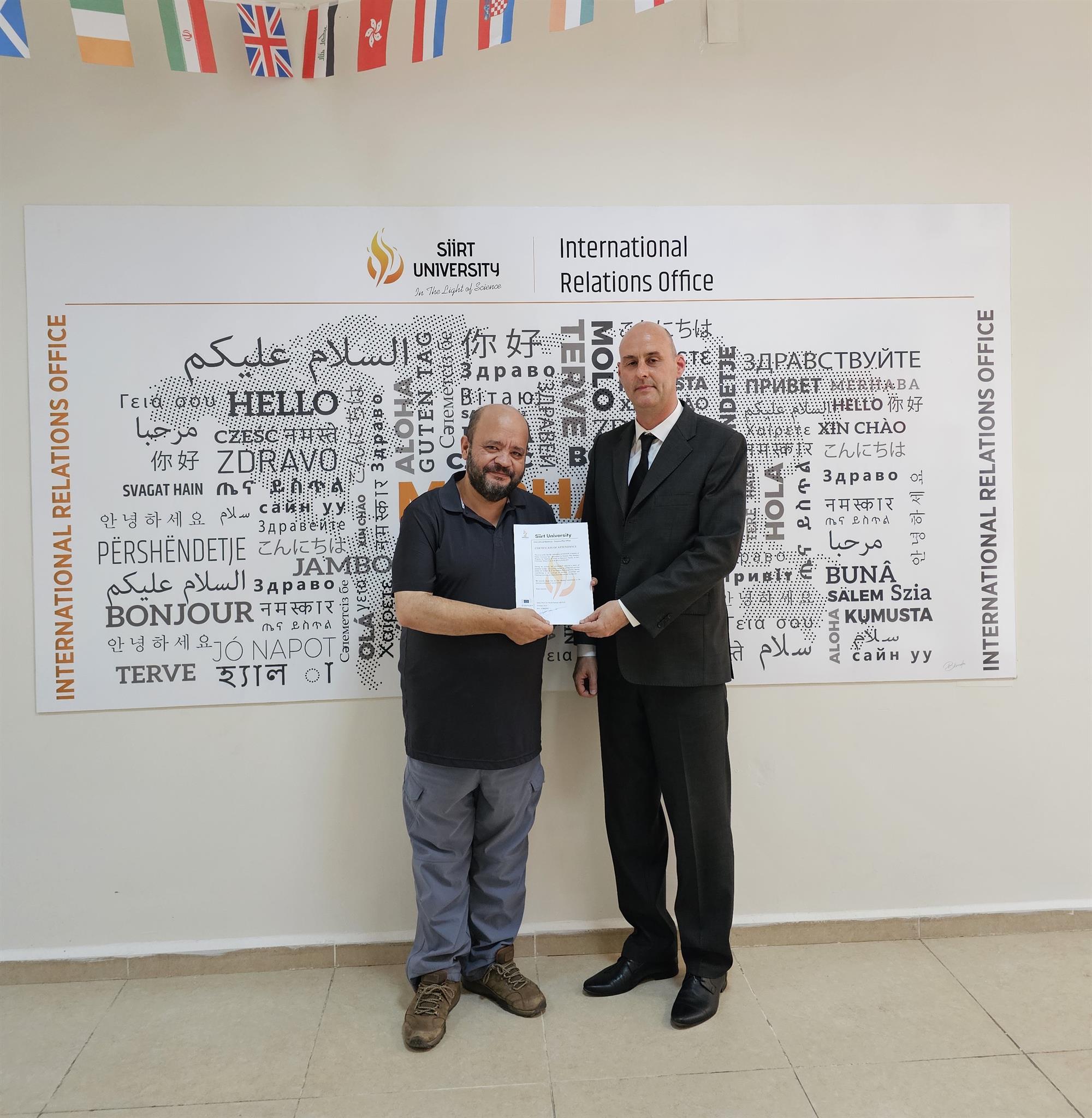 Bulgaristan’ın Trakia Üniversitesinden Üniversitemize Erasmus Plus Personel Ders Verme Hareketliliği Kapsamında Hareketlilik Gerçekleştirildi