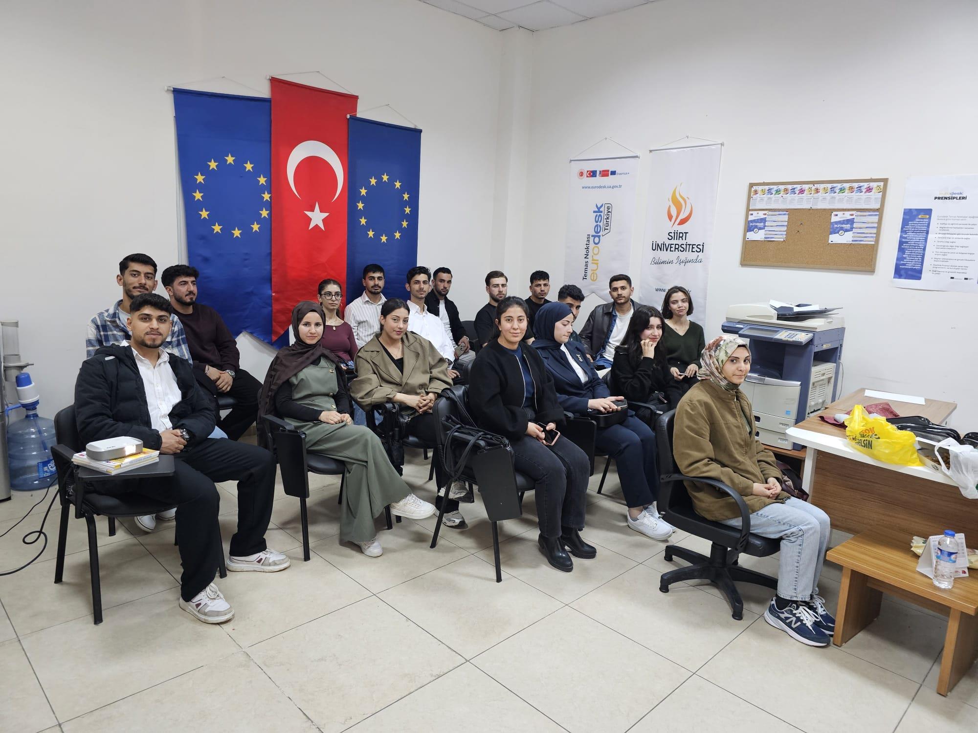 Siirt Üniversitesi Eurodesk Temas Noktası olarak DiscoverEU bilgilendirme etkinliği gerçekleştirdik. 